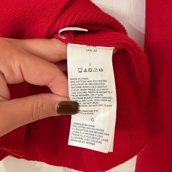 Nautica Men’s Red Crewneck Sweater - Picture 3 of 4